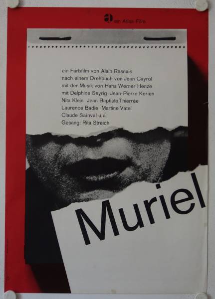 Muriel originales deutsches Filmplakat